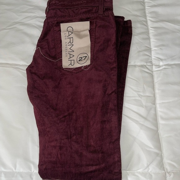 Burgundy Corduroy Carmar Skinny Jeans! - Picture 3 of 4
